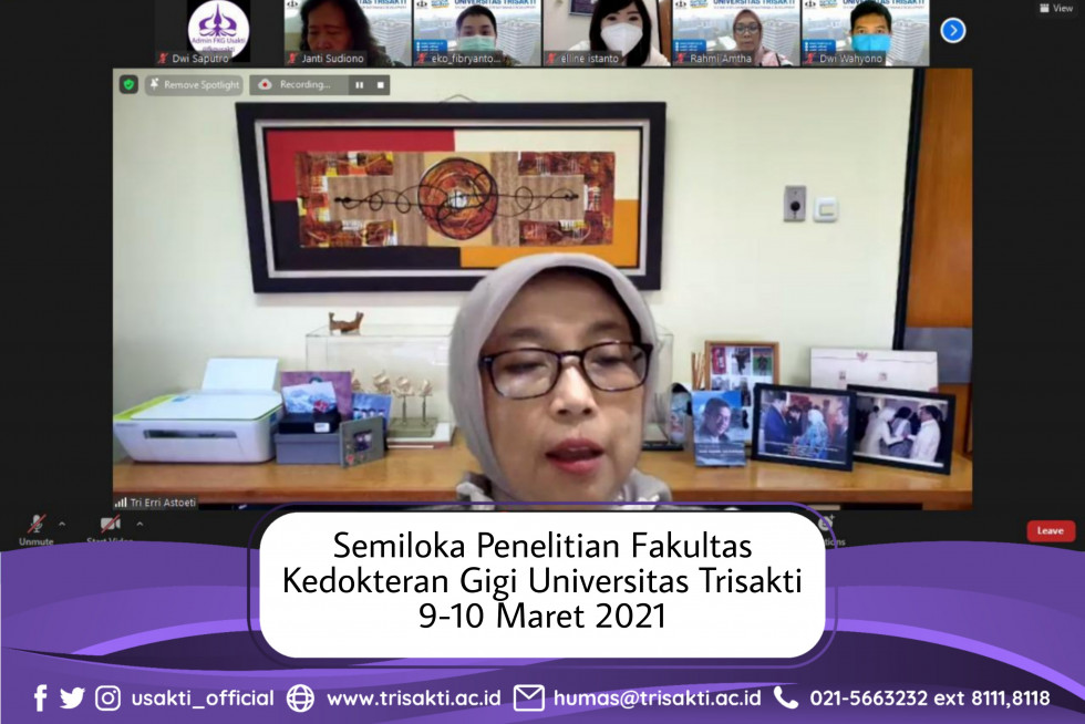 Semiloka Penelitian Fakultas Kedokteran Gigi Universitas Trisakti