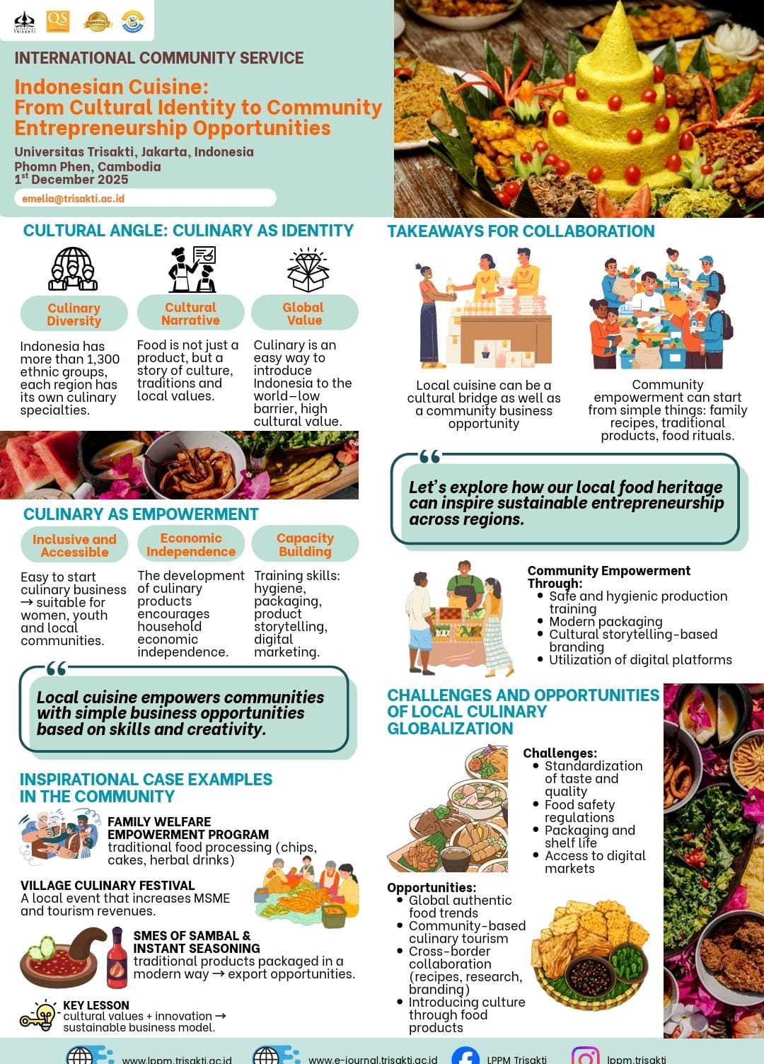 Indonesian Cuisine: From Cultural Identity to Community Entrepreneurship Opportunities